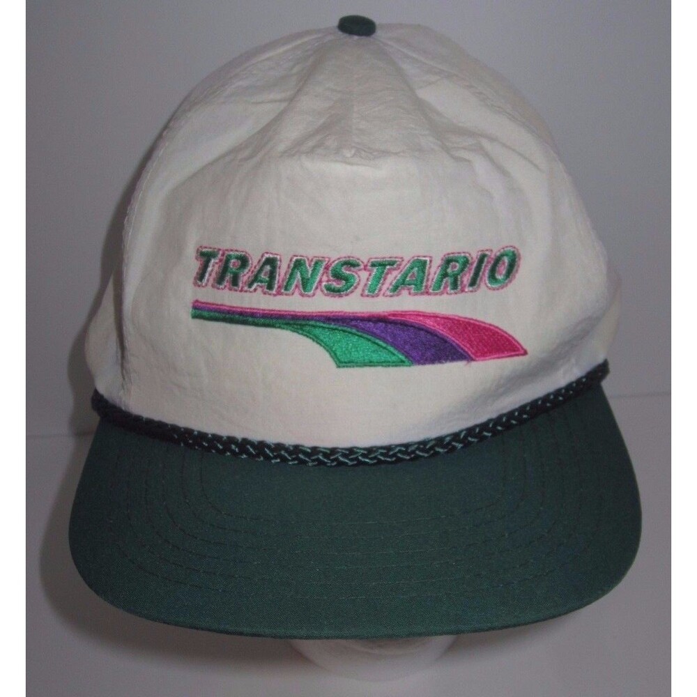 VTG Transtario Tours - Nylon Snapback - Hat Cap - Braided Cord - Ontario Canada